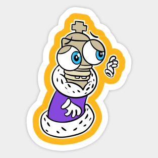 the sad baby King Sticker